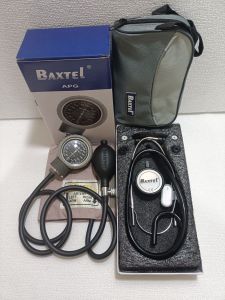 Baxtel APG Gray Ring Aneroid BP With Black Deluxe Stethoscope