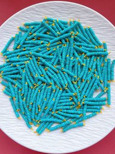 Optimized Green Spruce Stone Slice Beads for DIY Bracelet Jewelry Making Buddha Zodiac Animal Design Loose Beads Accessories