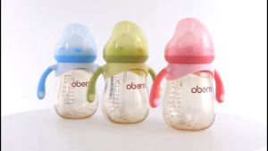 Oberni Milk Bottle with Handle Wide Neck no BPA