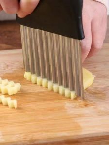 Ripple Knife Wolf Tooth Potato Knife Potato Taiji Saber Handy Gadget Cut Potato Wave Edge Knife Kitchen Slicer Slice Stainless Steel