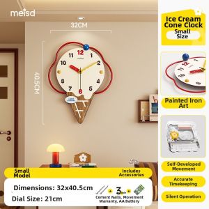 MEISD | Ice Cream Clock Creative Decorative Painting