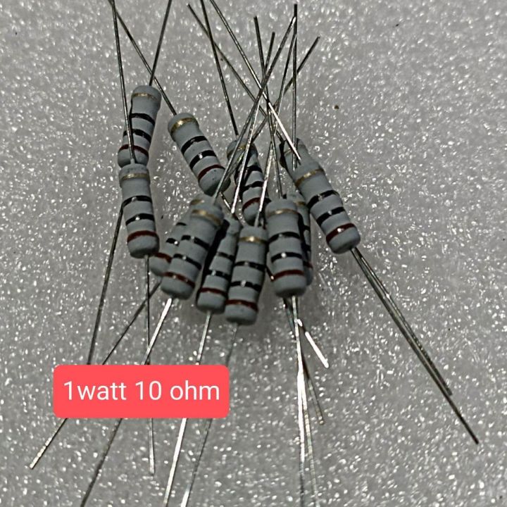 10pcs resistor 10 ohm 1 watt resistor 1watt 10ohm 1 w 10ohm 5℅ | Lazada