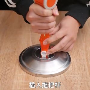 Stainless Steel Revolving Mop Head Household Spin Mop Head Mop Handle Replacement Home Cleaning Tools COD