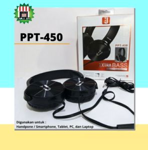 Headphone J PPT -450 stereo extra Bass handsfree
