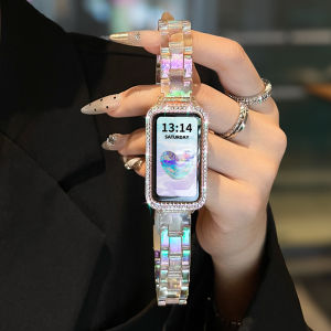 Huawei Band Compatible Resin Bracelet for Watch 8/7NFC Edition Sports Smartwatch Strap for Women Summer Colorful Resin Watch Chain