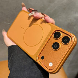 Luxury Matte Metalic Magnetic Case For iPhone 17 Air 16 15 14 13 Pro Max Plus Shockproof Hard For Magsafe Wireless Charge Cover