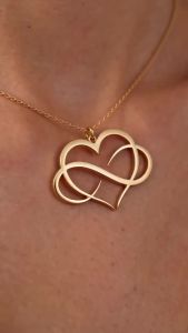 Stainless Steel Necklaces Heart Infinity Symbol Pendant Chain Choker Fashion Necklace For Women Jewelry Party Gifts