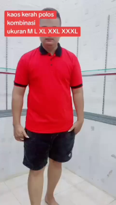 Kaos Kerah Polos Kerah Berkerah SUAIBANA Shirt Kaos Kerah Pria Wanita Lengan Pendek