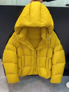 DANTING | Stylish Yellow Short Puffer Jacket