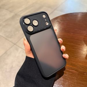CHUANGYIWEI | Classic Black Matte Transparent Protective Case for iPhone 17 Pro Max Trendy AI Camera Key Anti-Drop