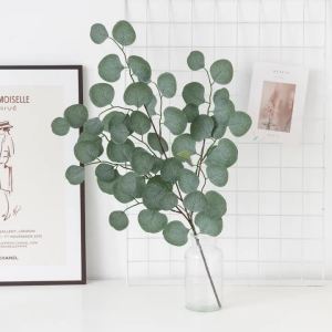 SMR | Artificial Plants Eucalyptus Leaf Vine Christmas Decoration Vase for Home Wedding Garden Rose Arch Scrapbooking Fake Flowers