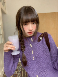 NIHAOKANONG | Áo Sweater Nữ Cổ Rùa Dày Dặn Phong Cách Ngọt Ngào