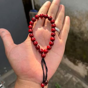 Gelang Pria Wanita Akar Bahar Merah Tali Arus Yuser Berkualitas Tali Serut Tembus Cahaya