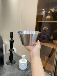 Bát Tráng Miệng Bằng Thép Không Gỉ Hình Nón Dày 18-10 Bát Ăn Trứng Hấp Đơn Bát Rau Quả Ăn Nhẹ Bát Đựng Thức Ăn