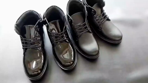 Sepatu Pdh Pria Pantofel Formal Tali Resleting Dinas Kerja Security Satpam Hitam Sintetis