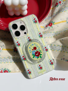 Ốp Điện Thoại In Hoa Hai Lớp Dùng Cho Iphone 13 [Hoa Hồng Cổ Điển] Nguyên Tác Keyieo Ốp Điện Thoại Không Va Chạm Iphone14promax/14plus/12pro/11 Cảm Giác Cao Cấp Có Giá Đỡ Thiểu Số