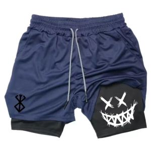 Quần Short Chạy Bộ Nam 2 Trong 1 Hai Lớp Nhanh Khô Thoáng Khí Co Giãn Thể Thao Thiết Kế Độc Đáo