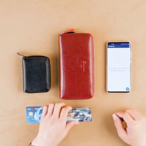 BANYANU Anti RFID Women Cow Genuine Leather Long Wallet Original Zipper Card Holder Phone Clutch Bag for Women Birthday Gift 2025