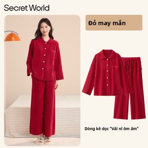 Secret World | Bộ Đồ Ngủ Nữ Lót Fleece Dày Đa Năng