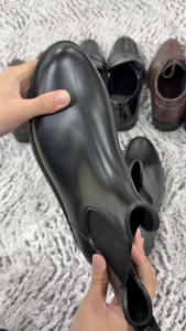 Chelsea Boots Mens British High Quality PU Non slip Waterproof Black Boots