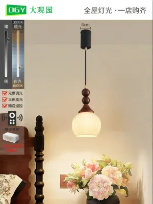 DGY | Vintage High-end Warm Ambiance French Style Antique Wooden Pendant Light