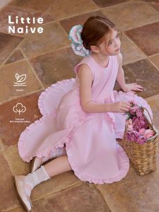 Little Naive | Sleeveless Petal Design Cooling Summer Dress