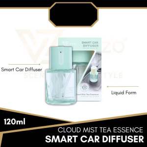 VANZO Smart Car Diffuser 120ml Auto On/off Spray Modes Secret Musk /English Pear & Freesia/ Classic Blossom/ Cloud Mist