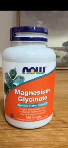 Viên magie hữu cơ Now Magnesium Glycinate 100mg dễ hấp thu hỗ trợ giấc ngủ giảm stress xây dựng cơ bắp khỏe mạnh