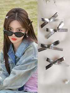 เครื่องประดับผมโบว์ผีเสื้อสีเงินสไตล์หวานสำหรับผู้หญิง เครื่องประดับผมสไตล์เกาหลีที่ใช้งานง่ายและสวมใส่สบาย