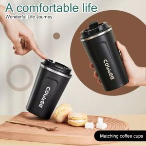 BUY 1 Take 1 380ml/510m Travel Cup Stainless Steel Coffee Mugs Insulation Water Bottle Cups Drinkware With Double Lid