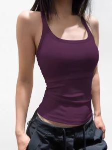 New Womens Sports Bra Top Yoga Running Vest Medium Intensity Shockproof Fitness One-Piece Anti-Sagging Nylon Sports Bra