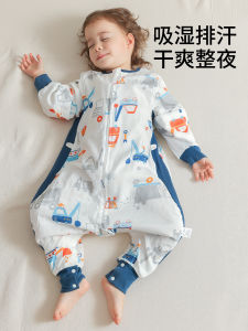 Baby Sleeping Bag Cotton Bamboo Cloth Summer Thin Model Children Anti-Kick Quilt Four Seasons Universal Cloth Tree Brand Muslin Tree