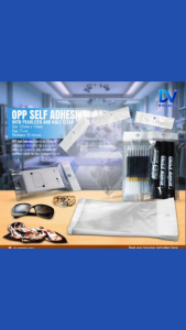 OPP Pearlized Plastic Bag with Resealable Adhesive Strip (1pack - 100pcs)