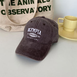 หมวกเบสบอลแบบยูนิเซ็กซ์สไตล์เกาหลี INS ซักแล้ว หมวกกันแดดฤดูร้อน ทรงปากเป็ด กันแดด ป้องกันแสงแดด ทรงปากเป็ด ฤดูใบไม้ผลิ ฤดูร้อน ฤดูใบไม้ร่วง ฤดูหนาว