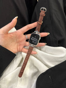 Soft Roropie Genuine Leather Watch Band for Apple Watch SE 3 Womens Model BD240401021GL Smartwatch Band Accessories