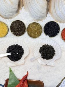 Realistic Salmon Roe Model Plump Caviar Decoration Various Fish Eggs Props Faux Fruit Home Decorations Beijing China