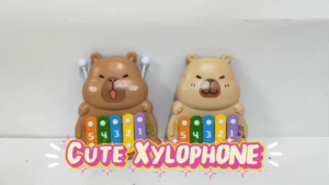 Capybara XYLOPHONE Baby Toy Play Set Colorful Piano Early Learning Education Toys For Kids *READY STOCK*