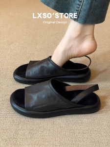 Soft Leather Retro Casual Comfortable Summer Womens Sandals