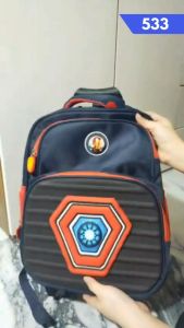 BB - Tas Ransel / Tas Ransel Troli Sekolah anak TK Lampu LED Timbul 3D