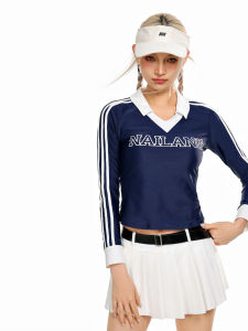 Nailang Womens One-Piece Swimsuit Long Sleeve Beach Fashion Skirt Pants Separate Design Summer 2024 New Flat Footwear