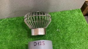 Cầu chắn rác lưới đế thấp KAG-QC404-ống D125 Cầu thoát nước mưa SUS304 inox dày cao cấp