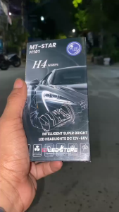 MT STAR Lampu Projector H4 Mini Projie PNP H4 Blue Lens Motor Mobil Universal Mini Projector Biled