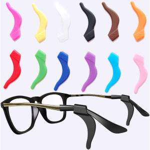 Teybren Silicone Eyeglasses Retainers Glasses Temple Holders Anti-Slip Protectors Stay Put Ear Grip HooksA