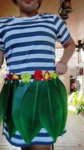 (เซ็ต 3 ชิ้น) กระโปรงใบไม้ 1 ตัว + มาลัยคอ 1 เส้น + มาลัยศีรษะ 1 เส้น ชุดฮาวาย กระโปรงฮาวาย มาลัยคล้องคอ มาลัยดอกไม้ มาลัย มาลัยฮาวาย m24