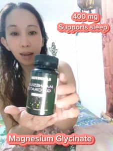 Magnesium Glycinate Capsules - Fall asleep quickly for Stress Relief Muscle Heart Nerve and Bone Support - 60 Count