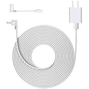 25ft/7.6m Outdoor Charging Cable for Ring Stick Up Cam/Spotlight Cam Battery HD Camera with USB Port Charger