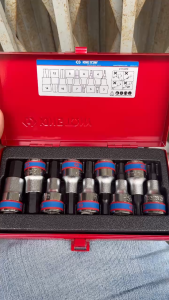 Đầu tuýp 1/2 inch bit lục giác đủ size từ 3-19mm Kingtony 402503-19