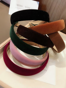 Feminine Korean Style Velvet Hairband: Women's Autumn Winter Hair Accessories