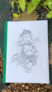 แบบสักลาย ลายพระพิฆเนศ 1 แบบเเทดทูรอยสัก 1 ชุดมี 40 แผ่น (ไม่ใช่สติ๊กเกอร์)