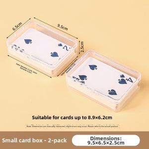 MRUN | Transparent Plastic Playing Card Storage Box